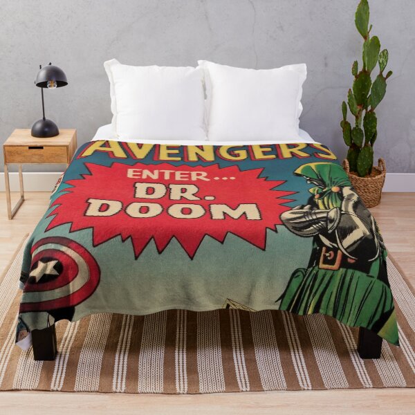 Item preview, The Avengers Comics Dr Doom Marvel Comic Book Original Custom Vintage Movie Poster Art designed and sold by Cool Robot Bro..