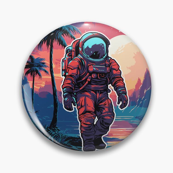 Item preview, Astronaut Walking on Tropical Island Sunset designed and sold by Bright Idea Bazaar.