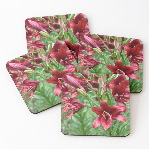 Item preview, Rain touched Deep Red Lilies. designed and sold by Tom Wurl.