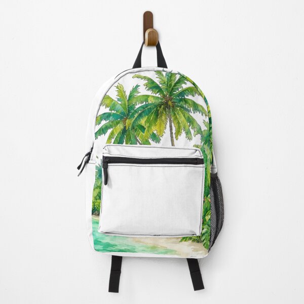 Item preview, Tropical Island Beach Watercolor Design designed and sold by STOXT.