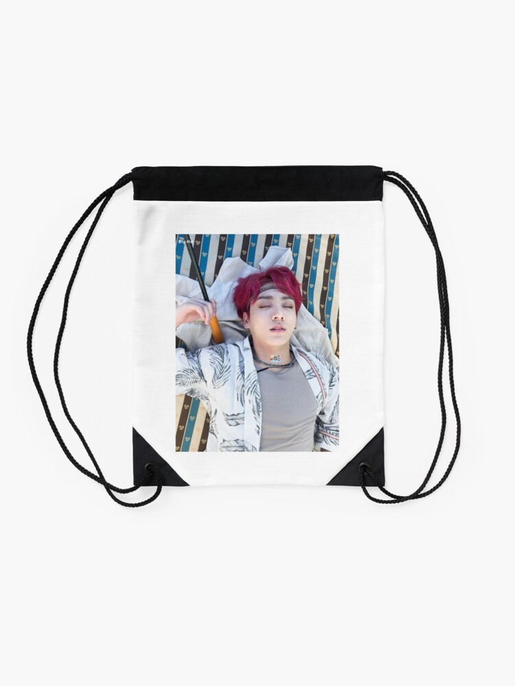 BTS JUNGKOOK FAKE LOVE Drawstring Bag for Sale by kikimini
