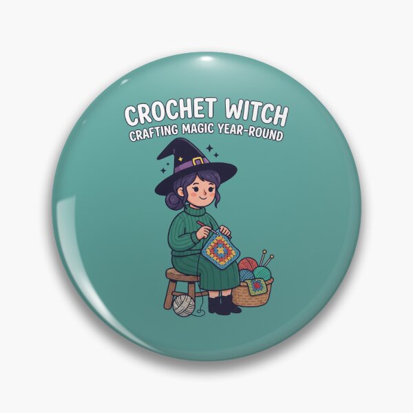 Item preview, Crochet Witch Crafting Magic Year Round designed and sold by MyHappyArtShop.