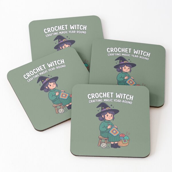 Item preview, Crochet Witch Crafting Magic Year Round designed and sold by MyHappyArtShop.