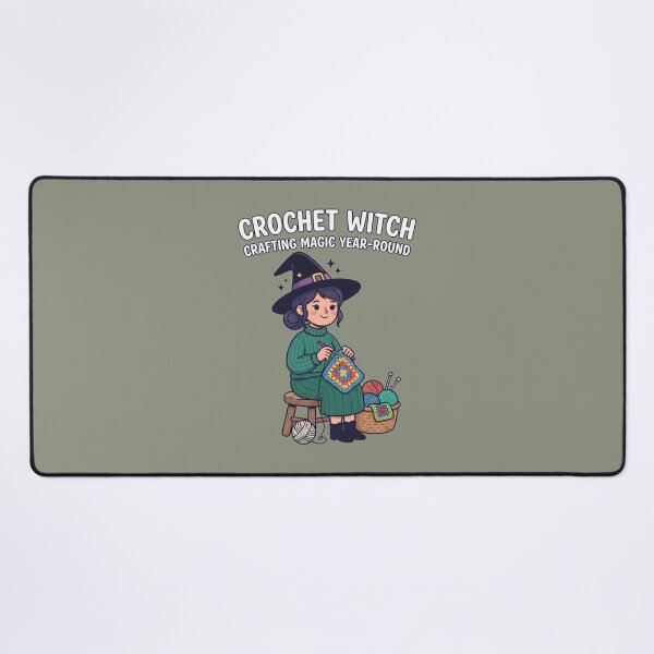Item preview, Crochet Witch Crafting Magic Year Round designed and sold by MyHappyArtShop.