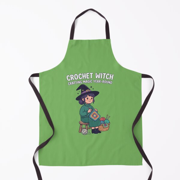 Item preview, Crochet Witch Crafting Magic Year Round designed and sold by MyHappyArtShop.