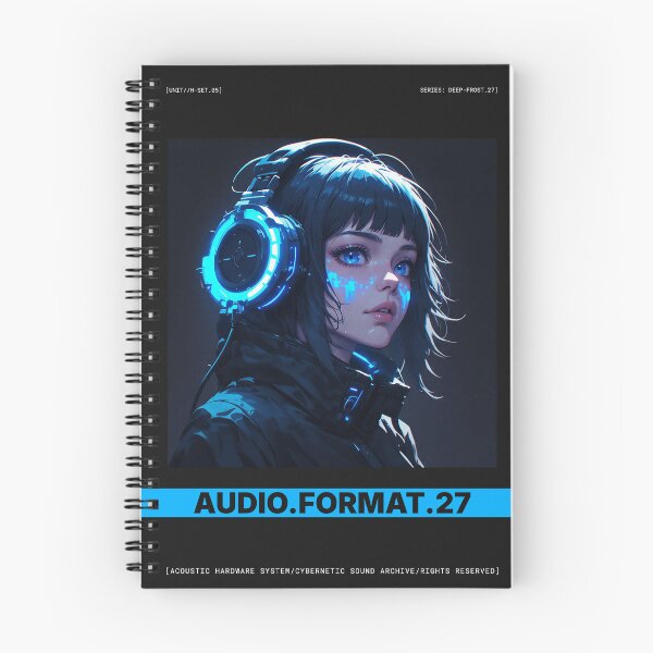Item preview, Audio-Format Cyberpunk Neon Techwear Girl Poster designed and sold by asymmetryD.