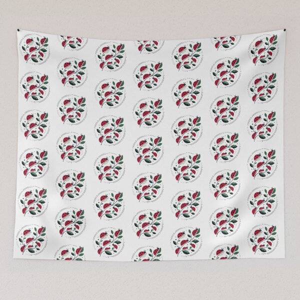 Item preview, Clean design with bright ladybugs on delicate green leaves designed and sold by ElegantOutlines.