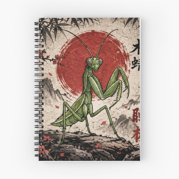 Item preview, Praying Mantis Kung Fu Vintage Chinese Ink designed and sold by Fei Long Design Hub.