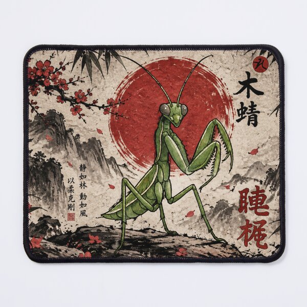 Item preview, Praying Mantis Kung Fu Vintage Chinese Ink designed and sold by Fei Long Design Hub.