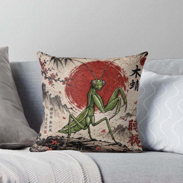 Item preview, Praying Mantis Kung Fu Vintage Chinese Ink designed and sold by Fei Long Design Hub.