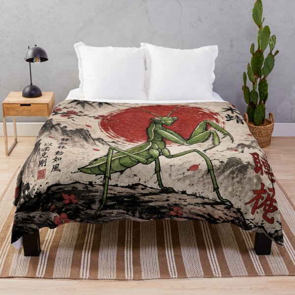 Item preview, Praying Mantis Kung Fu Vintage Chinese Ink designed and sold by Fei Long Design Hub.
