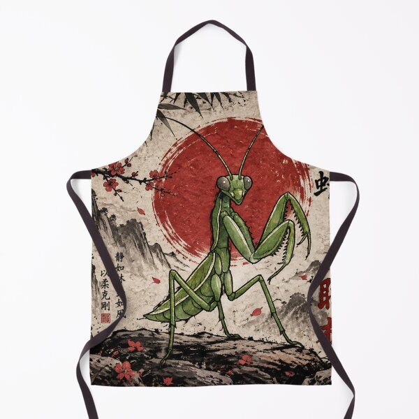 Item preview, Praying Mantis Kung Fu Vintage Chinese Ink designed and sold by Fei Long Design Hub.