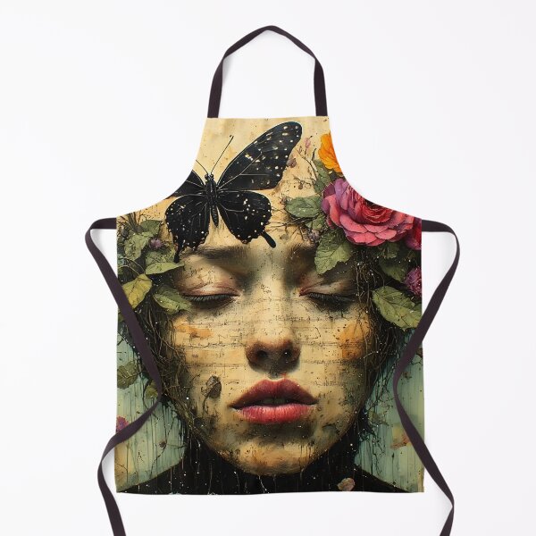 Item preview, Magical Garden Goddess Butterfly Portrait  designed and sold by UrbanTempleArt.