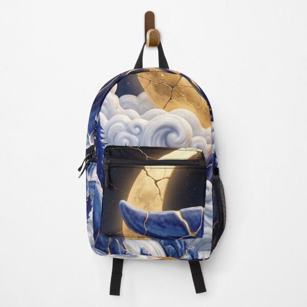 Item preview, Celestial Whale Tail Under Golden Moon designed and sold by ElagoozArt.
