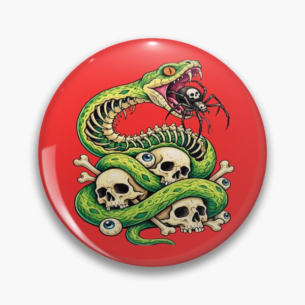 Item preview, snake and skulls designed and sold by pksart1.