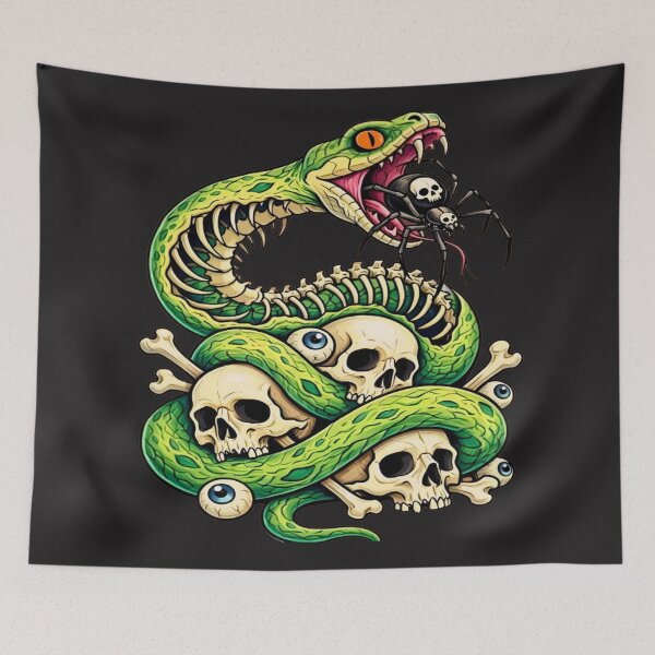 Item preview, snake and skulls designed and sold by pksart1.