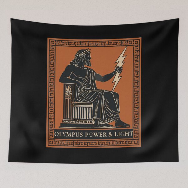 Item preview, Zeus Olympus Power and Light Utility Ancient Greek Design designed and sold by Lolik Designs.