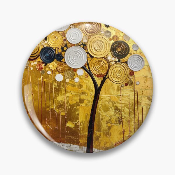 Item preview, Ornate Gold Leaf and Mosaic Circle Tree designed and sold by Vicky Brago-Mitchell®.