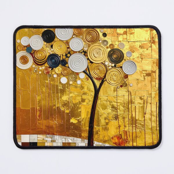 Item preview, Ornate Gold Leaf and Mosaic Circle Tree designed and sold by Vicky Brago-Mitchell®.