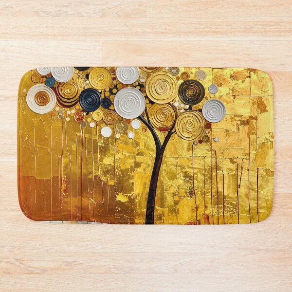 Item preview, Ornate Gold Leaf and Mosaic Circle Tree designed and sold by Vicky Brago-Mitchell®.