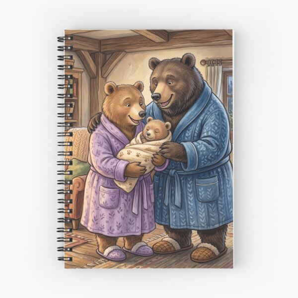 Item preview, Cozy Woodland Bear Family New Baby Illustration designed and sold by Englandbear.