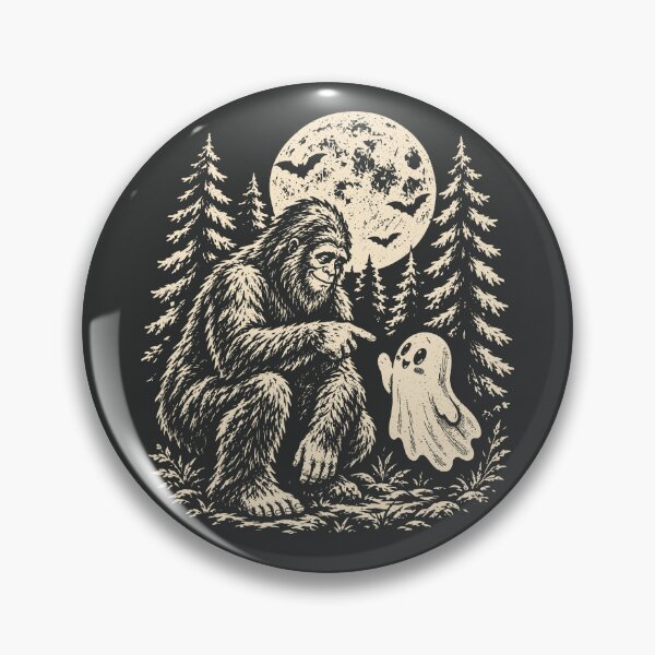 Item preview, Bigfoot Sasquatch Boo Ghost Vintage Halloween Cryptid designed and sold by Y-Vibes.
