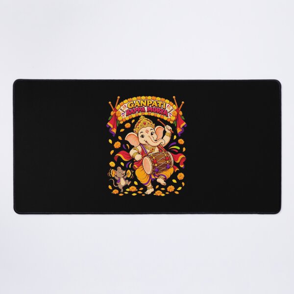 Item preview, Dancing Ganpati Bappa Morya Dhol Ganesh Festival designed and sold by RealestInternet.