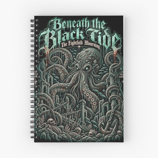 Item preview, The Eightfold Mourning Kraken designed and sold by Ashen Threads Studio.