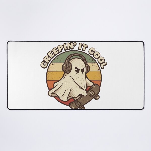 Item preview, Creepin It Cool Halloween Skateboard Ghost designed and sold by JOSUQ.