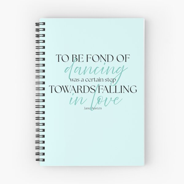 Item preview, Jane Austen Quote – Pride & Prejudice – "To Be Fond of Dancing" designed and sold by cheekymare.
