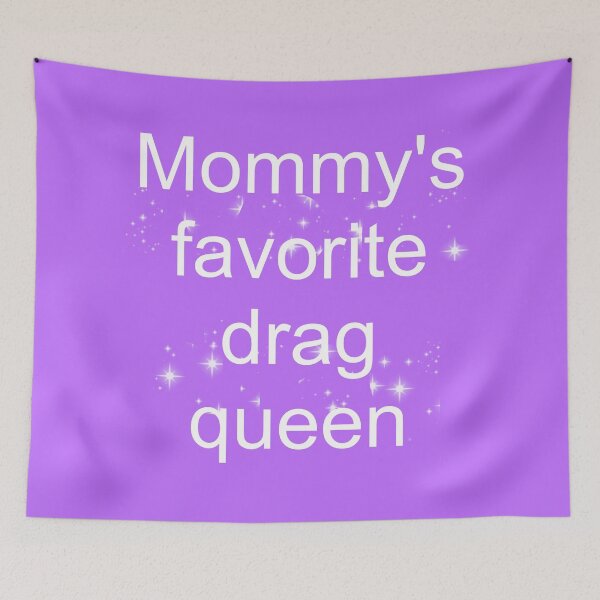 Item preview, Mommy's favorite drag queen - sparkly purple white designed and sold by AYTFA.