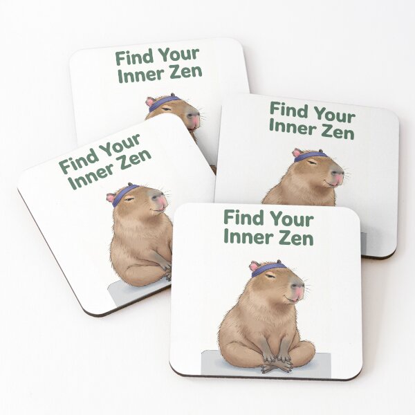 Item preview, Capybara Yoga "Find Your Zen" - Funny Illustration of a Capybara Meditating on a Yoga Mat designed and sold by fastansic.