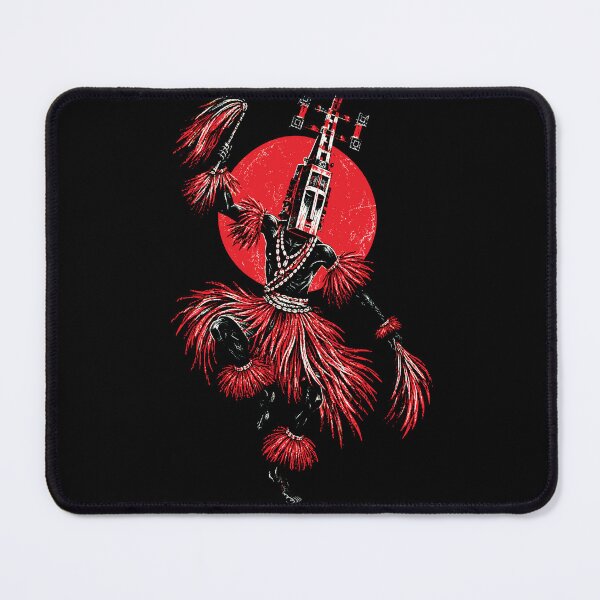 Item preview, Dogon Mask Dancer – African Linocut Art designed and sold by JanChryzostom.