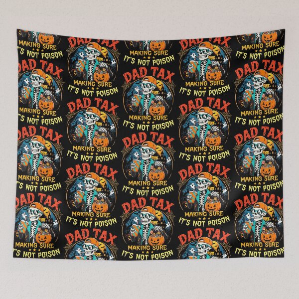 Item preview, Skeleton Papa Halloween Dad Tax Making Sure Not Poison designed and sold by RealestInternet.