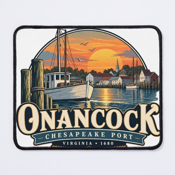 Item preview, Onancock Virginia – Historic Chesapeake Port 1680 designed and sold by Past in Threads.
