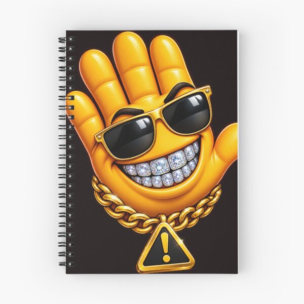 Item preview, Cool Warning Hand with Diamond Smile and Gold Chain designed and sold by BoB-66.