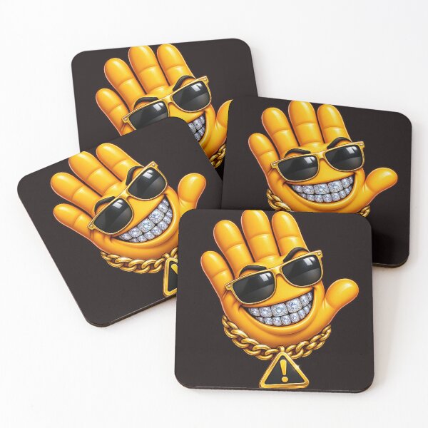 Item preview, Cool Warning Hand with Diamond Smile and Gold Chain designed and sold by BoB-66.