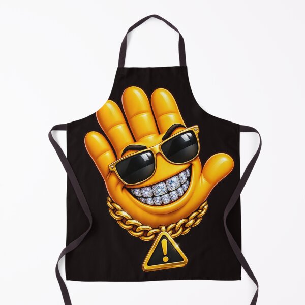Item preview, Cool Warning Hand with Diamond Smile and Gold Chain designed and sold by BoB-66.