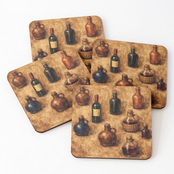 Item preview,  Tuscan Vintage Bottle Collection Oil Painting Print designed and sold by KingsArtworx 2.