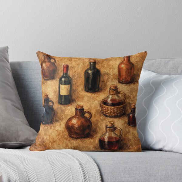 Item preview,  Tuscan Vintage Bottle Collection Oil Painting Print designed and sold by KingsArtworx 2.