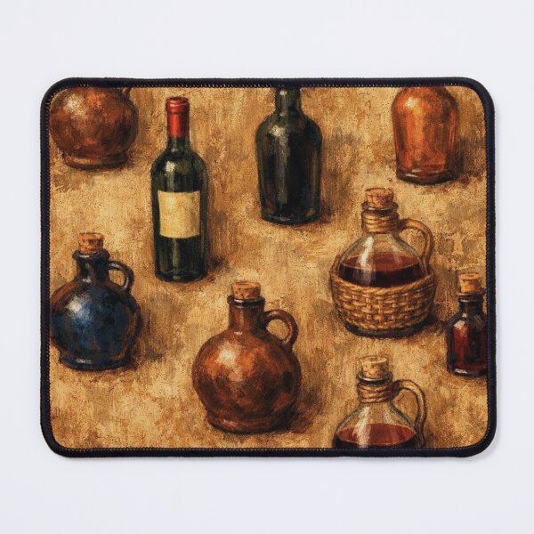 Item preview, Tuscan Vintage Bottle Collection Oil Painting Print designed and sold by KingsArtworx 2.