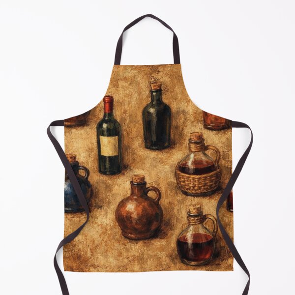 Item preview, Tuscan Vintage Bottle Collection Oil Painting Print designed and sold by KingsArtworx 2.