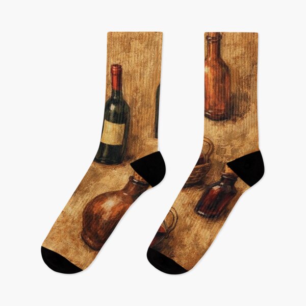 Item preview,  Tuscan Vintage Bottle Collection Oil Painting Print designed and sold by KingsArtworx 2.