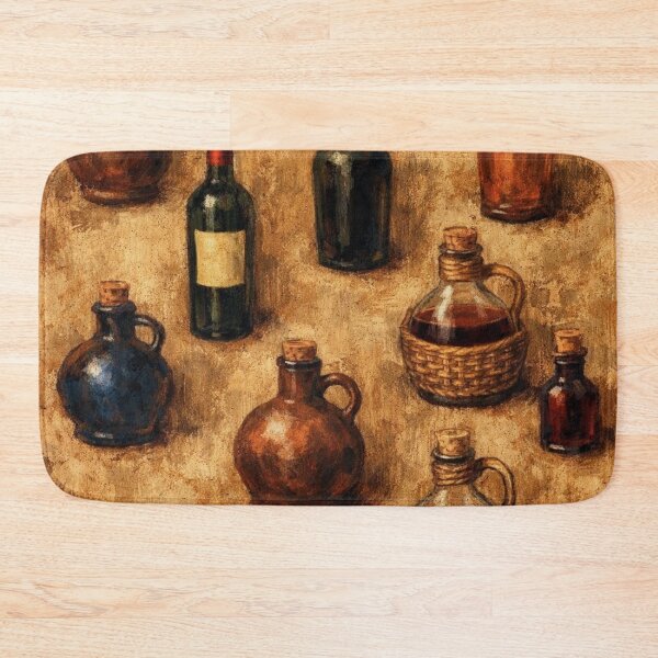 Item preview,  Tuscan Vintage Bottle Collection Oil Painting Print designed and sold by KingsArtworx 2.