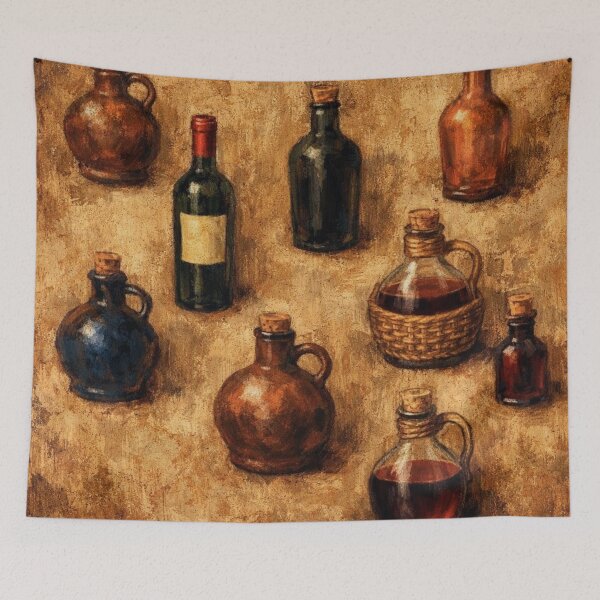 Item preview,  Tuscan Vintage Bottle Collection Oil Painting Print designed and sold by KingsArtworx 2.