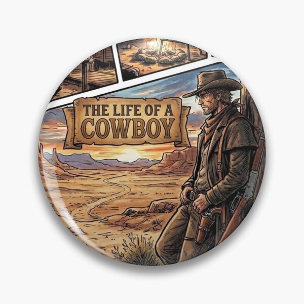 Item preview, The Life of a Cowboy Western Comic Panel designed and sold by JonelleTshirts.