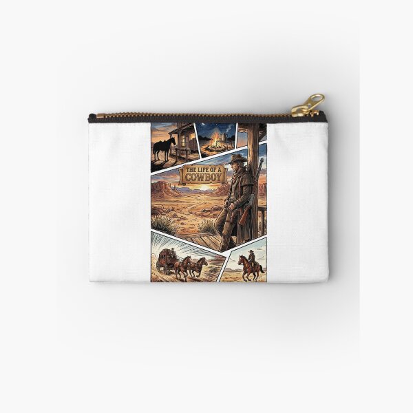 Item preview, The Life of a Cowboy Western Comic Panel designed and sold by JonelleTshirts.