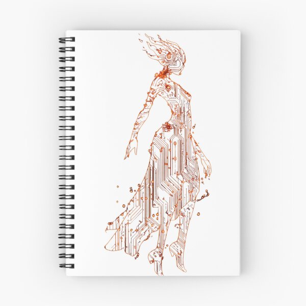 Item preview, Ethereal Circuit Board Silhouette- Abstract Sci-Fi Cyberpunk Art  designed and sold by LC&LCPlatform.