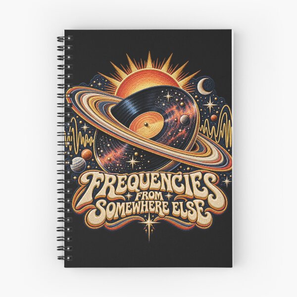Item preview, Retro Vinyl Record Cosmic Music Art – Psychedelic 70s Embroidered Space Design designed and sold by Emoji Emblems.