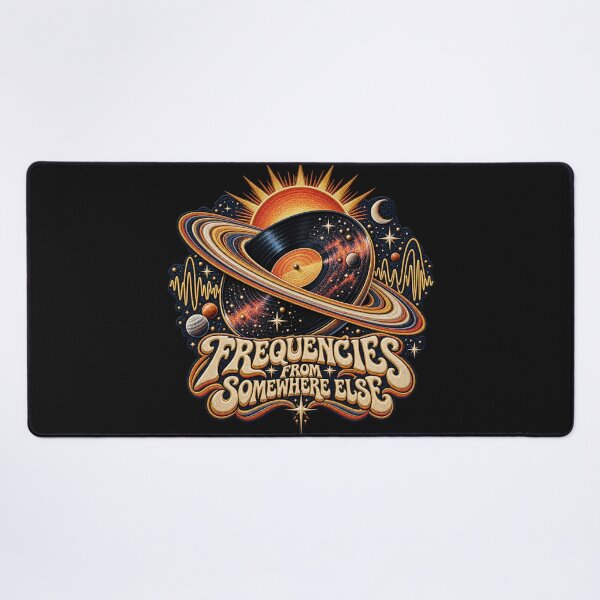 Item preview, Retro Vinyl Record Cosmic Music Art – Psychedelic 70s Embroidered Space Design designed and sold by Emoji Emblems.